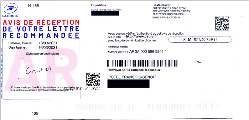 François Benoît capture preuve prfecture 2