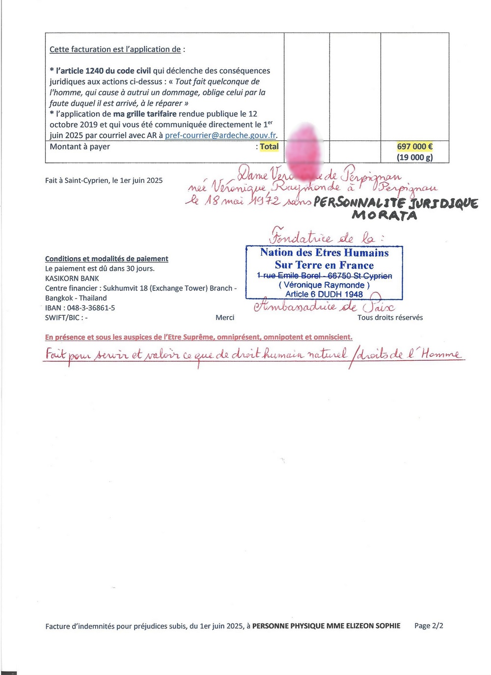 20250601 facture mme elizeon destruction ford ka page2